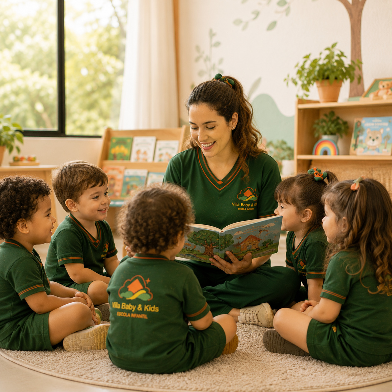 Criança em atividade na Villa Baby & Kids